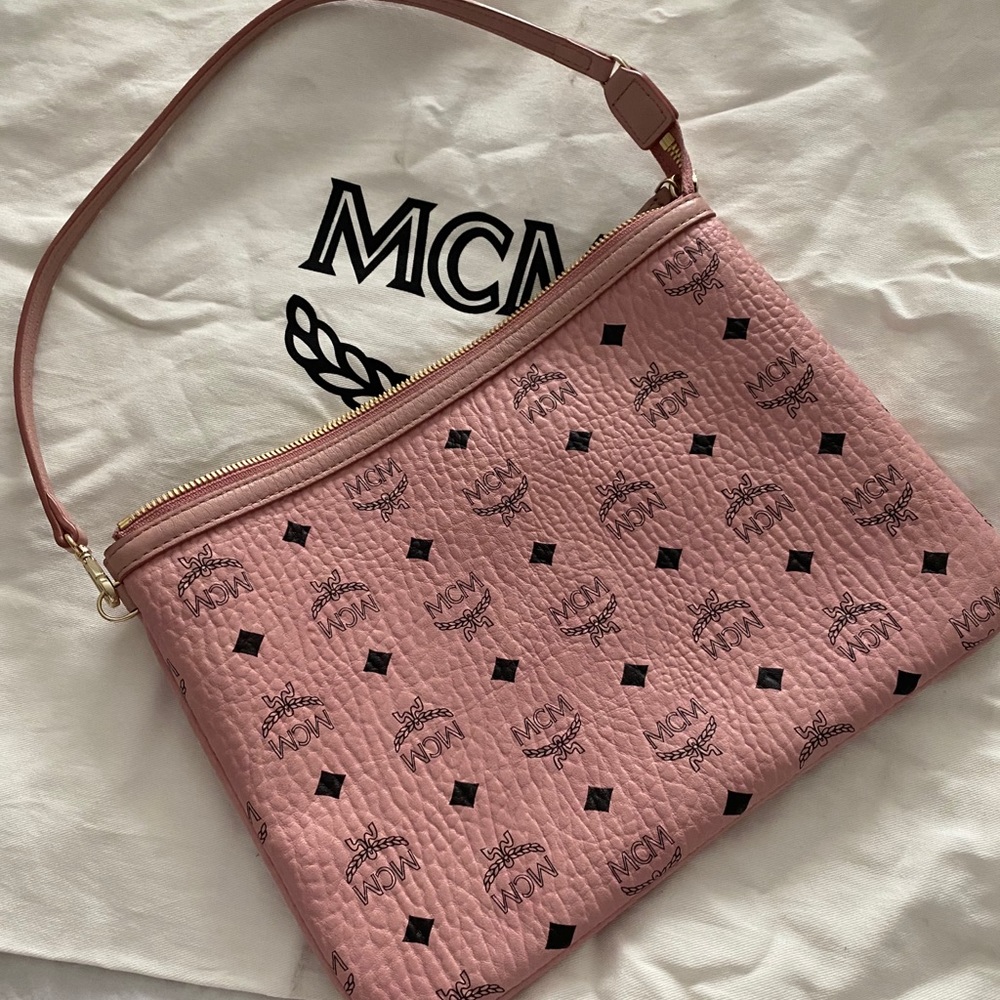 Authentic Pink mcm shoulder bag